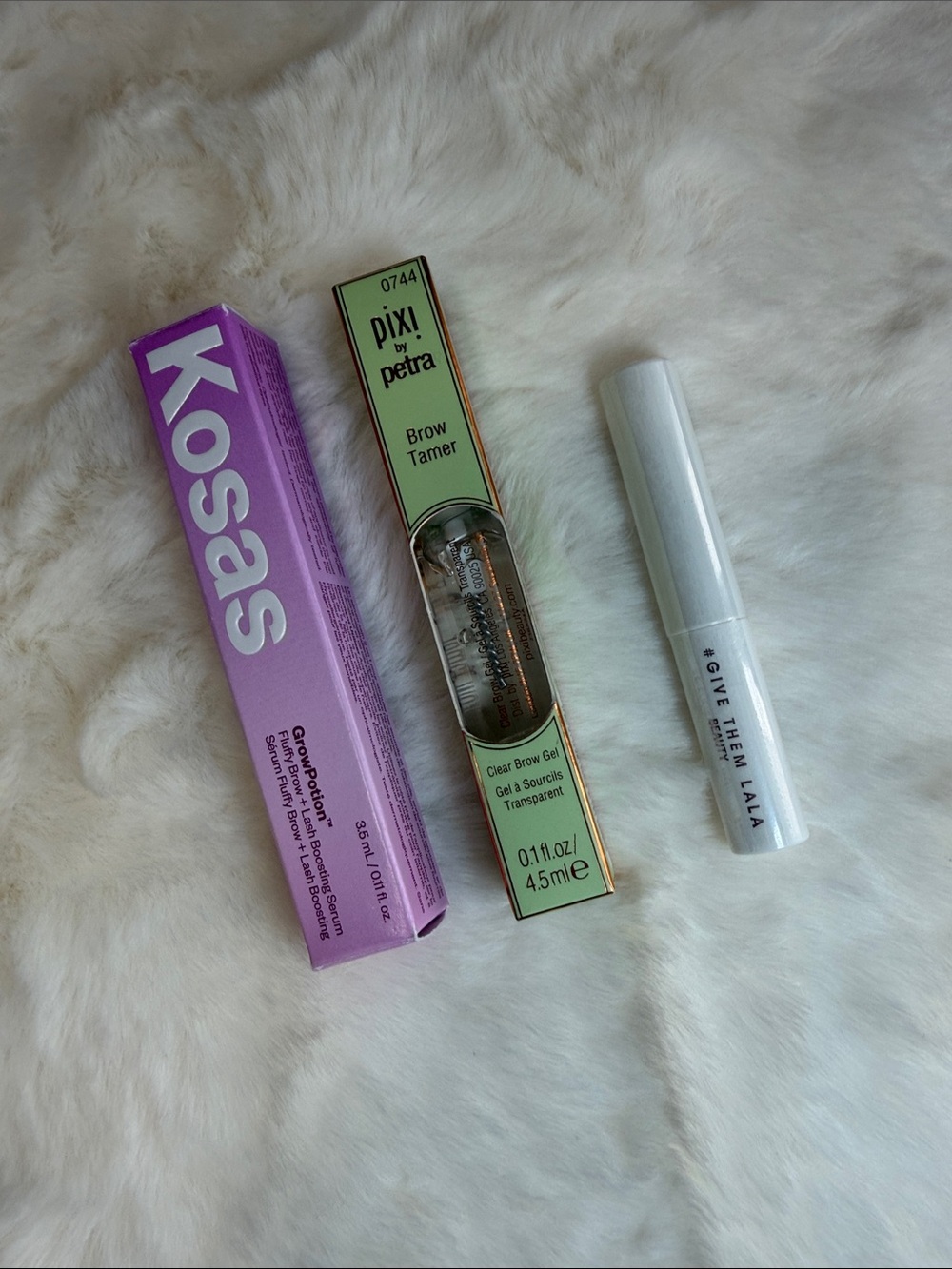 Kosas + Pixi + Give Them Lala Clear Brow Gel Set of 3 – Brand New